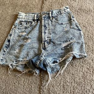 Light wash size 24 pacsun Jean shorts